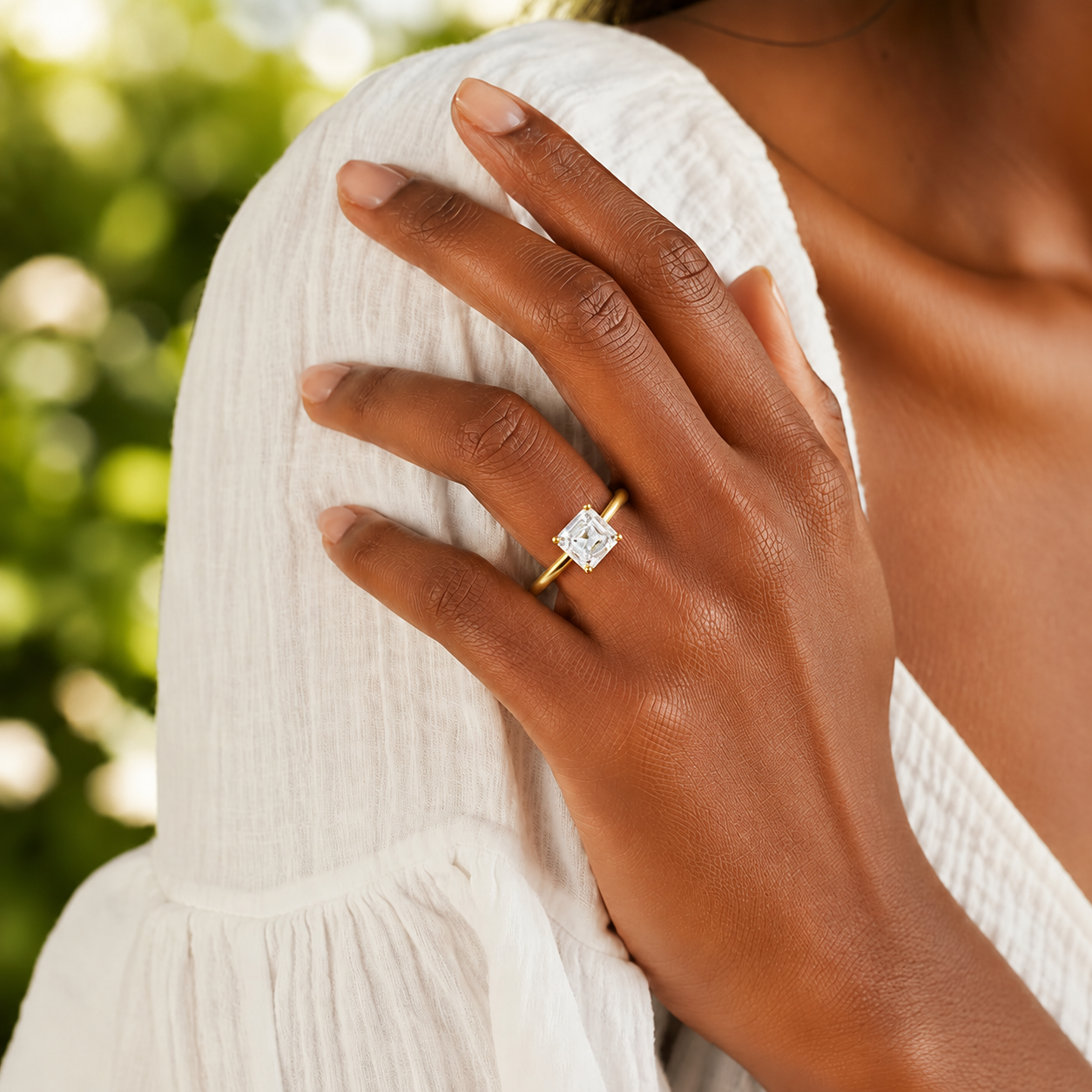 Basilica - Asscher - Yellow/White Tone - Plain