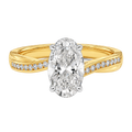 Wreath - Oval - Yellow/White Tone - Channel