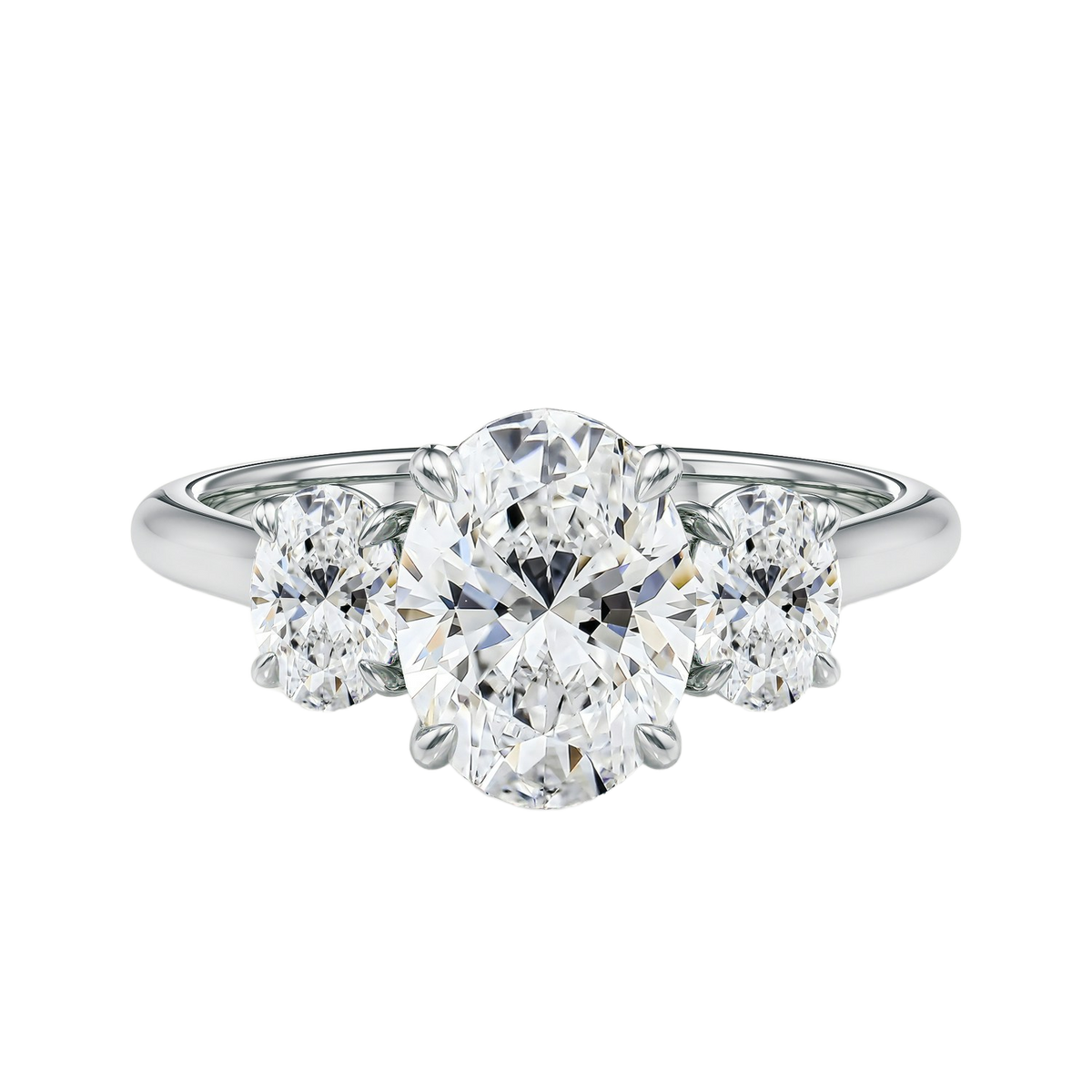Elysium - Oval - Platinum - Plain