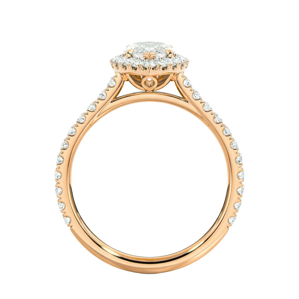 Cordelia - Marquise - Rose Gold - Pavé