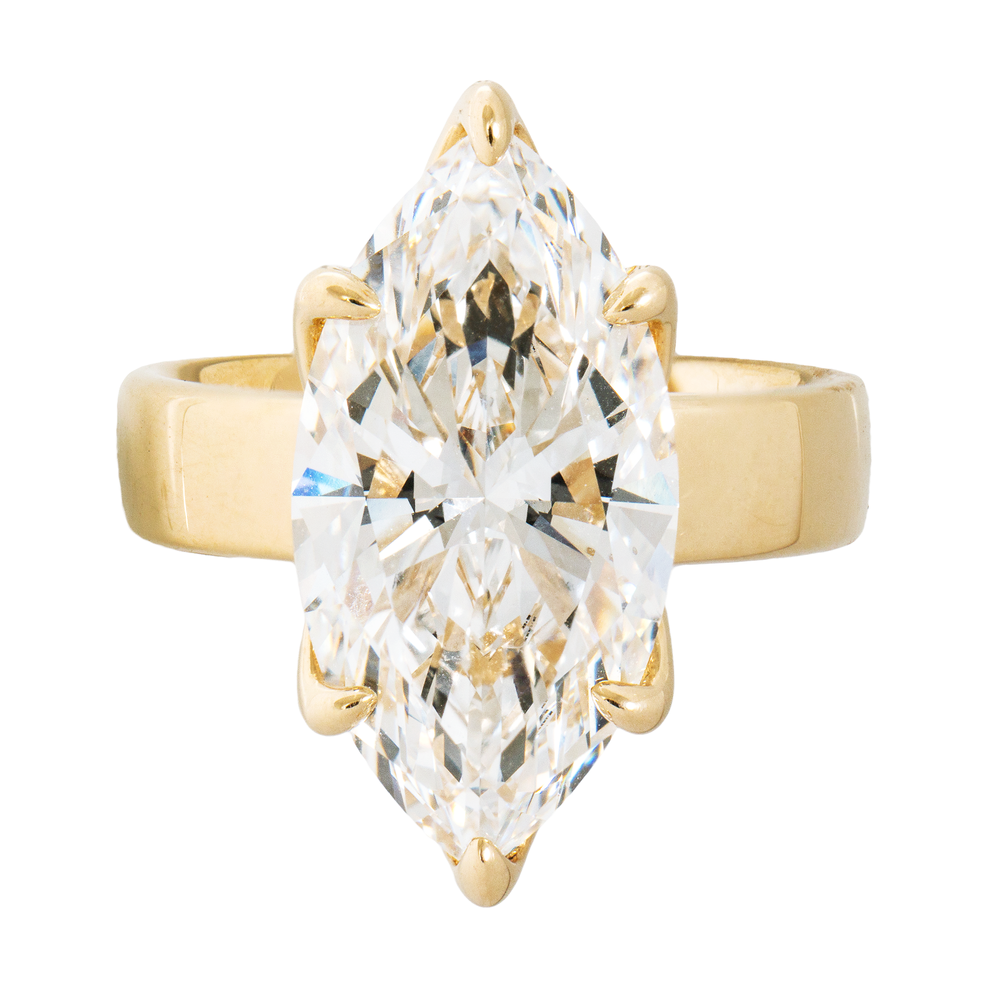 Adriatic Gold Marquise Ring