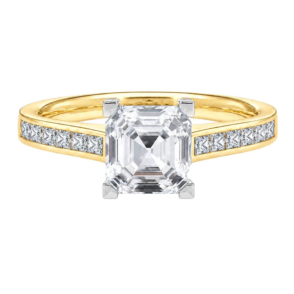 Basilica - Asscher - Yellow/White Tone - Channel