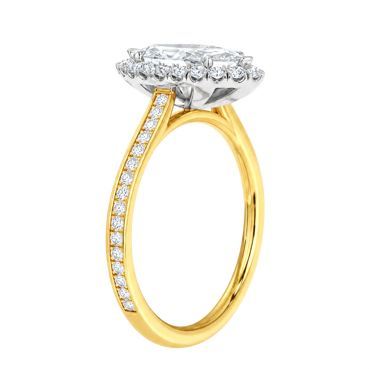 Cordelia - Marquise - Yellow / White Tone - Channel