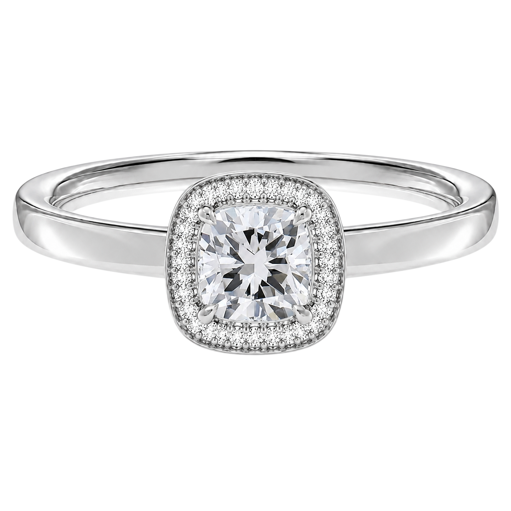 Deneuve - Cushion - Platinum - Plain