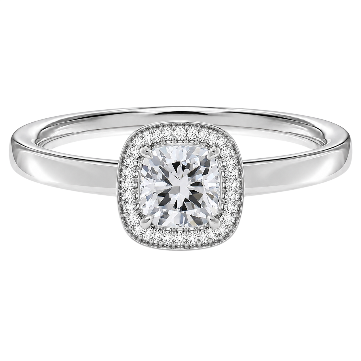 Deneuve - Cushion - Platinum - Plain