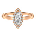 Deneuve - Marquise - Rose Gold - Plain