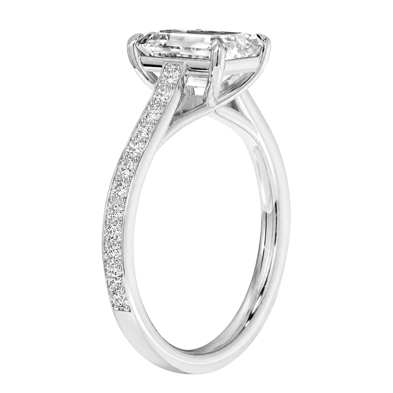 Basilica - Radiant - White Gold - Pavé