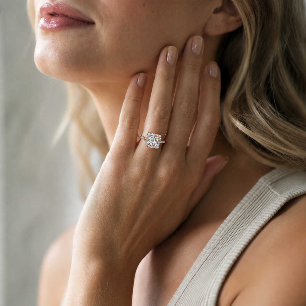 Cordelia - Princess - Rose / White Tone - Pavé