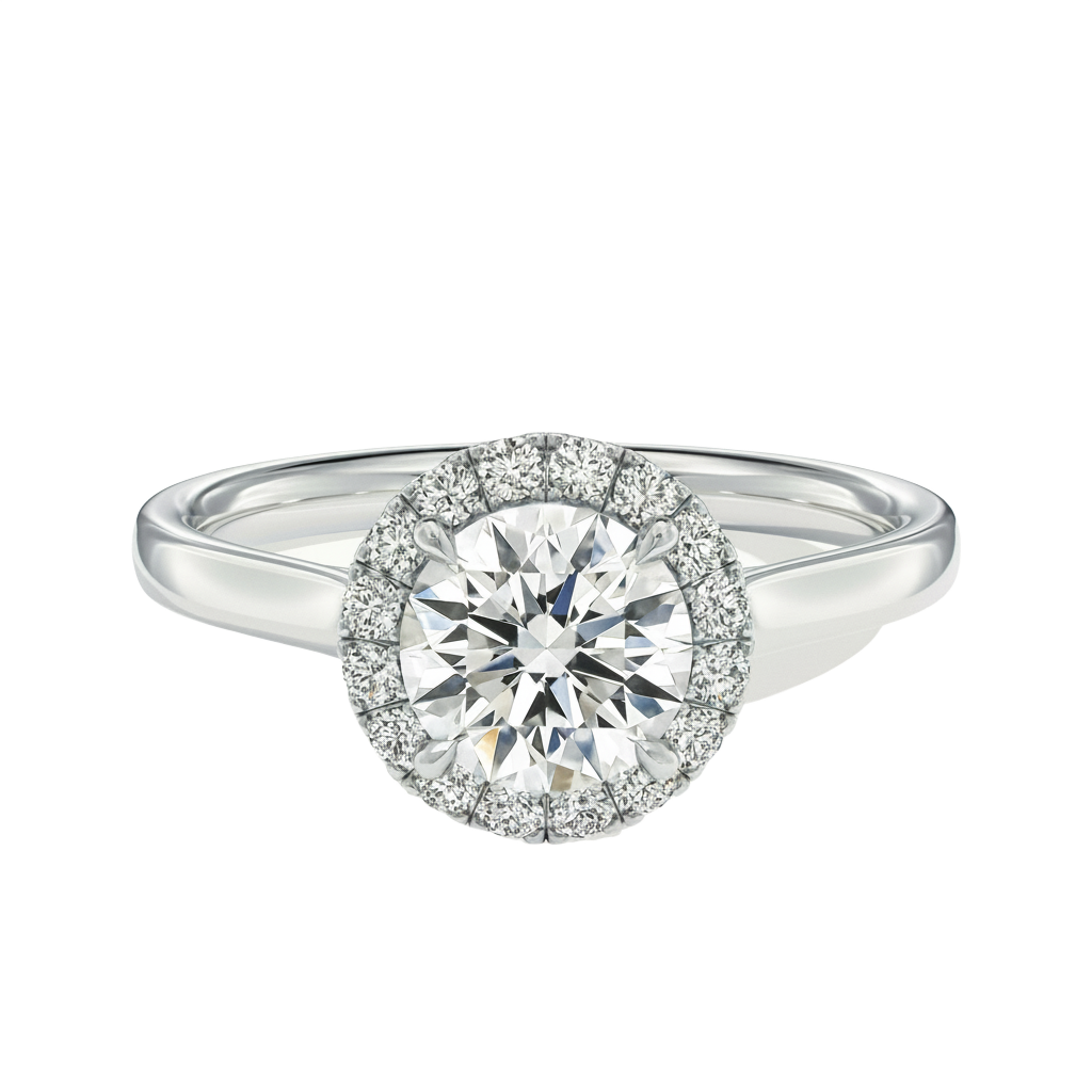Cordelia - Round - White Gold - Plain