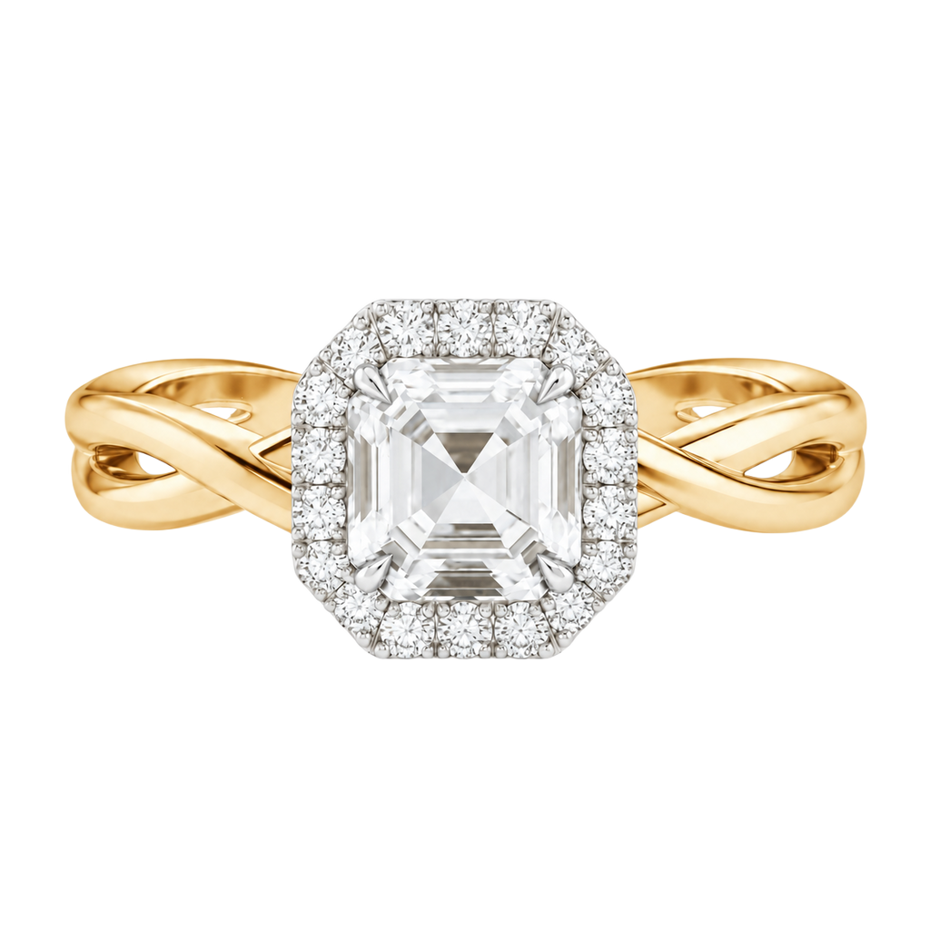 Braid - Asscher - Yellow/White Tone - Plain