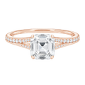 Lumiere - Asscher - Rose Gold - Channel
