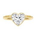 Bailey - Heart - Yellow Gold - Plain