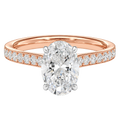 Talia - Oval - Rose/White Tone - Pavé