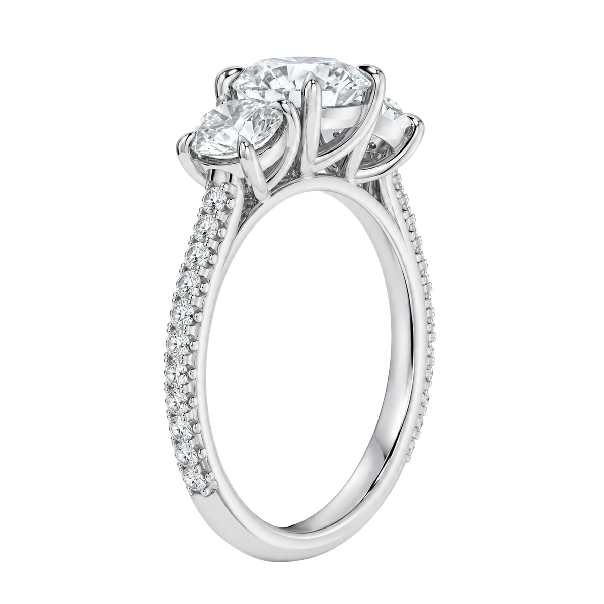 Elysium - Oval - Platinum - Pavé
