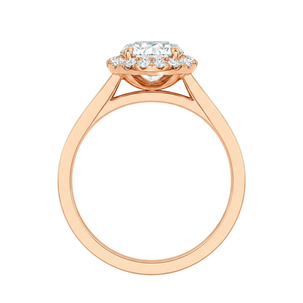 Cordelia - Round - Rose Gold - Channel