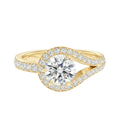 Orbit - Round - Yellow Gold - Channel