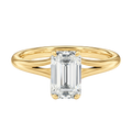Lumiere - Emerald - Yellow Gold - Plain