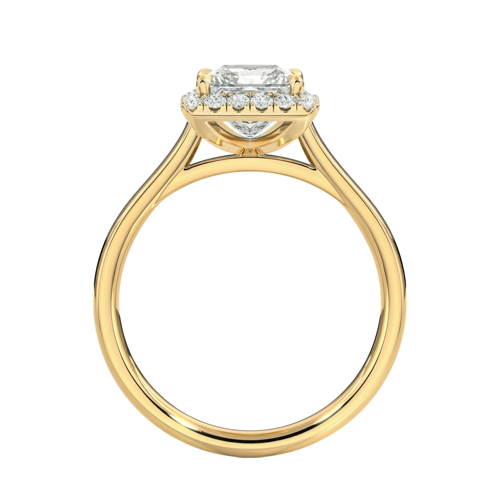 Cordelia - Princess - Yellow Gold - Plain