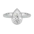 Bailey - Pear - Platinum - Pavé