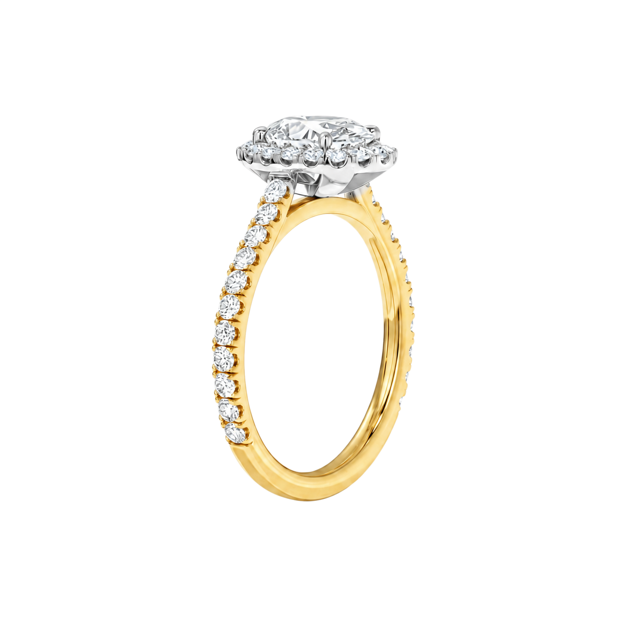 Cordelia - Radiant - Yellow / White Tone - Pavé
