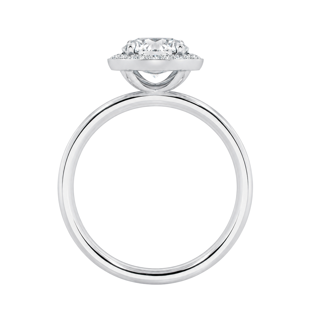 Deneuve - Round - Platinum - Plain