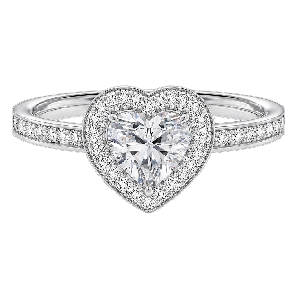 Deneuve - Heart - White Gold - Channel