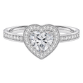 Deneuve - Heart - White Gold - Channel