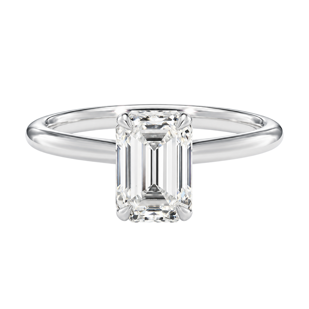 Talia - Emerald - Platinum - Plain