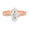 Wreath - Marquise - Rose/White Tone - Channel