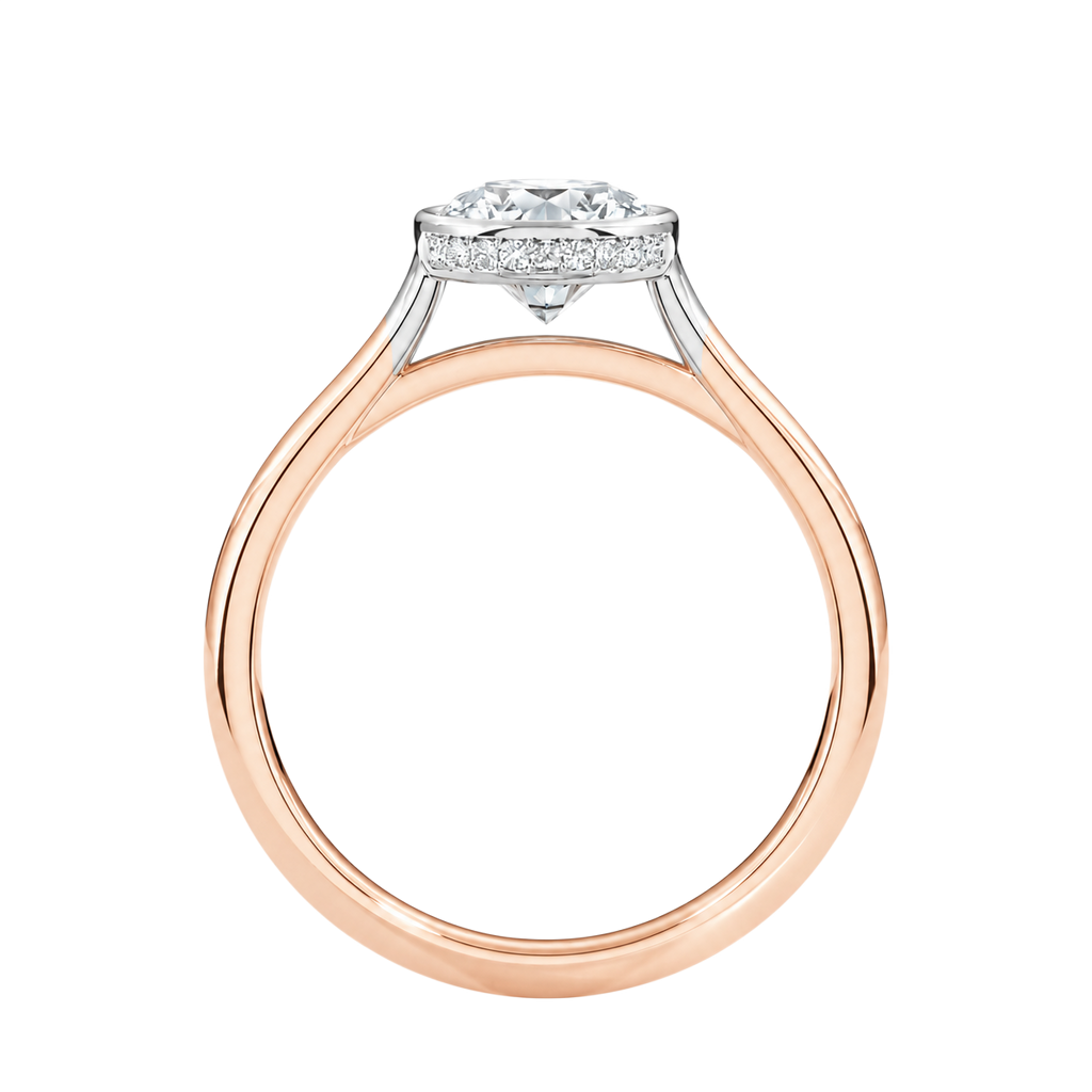 Solenne - Emerald - Rose/White Tone - Plain