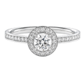 Deneuve - Round - White Gold - Channel