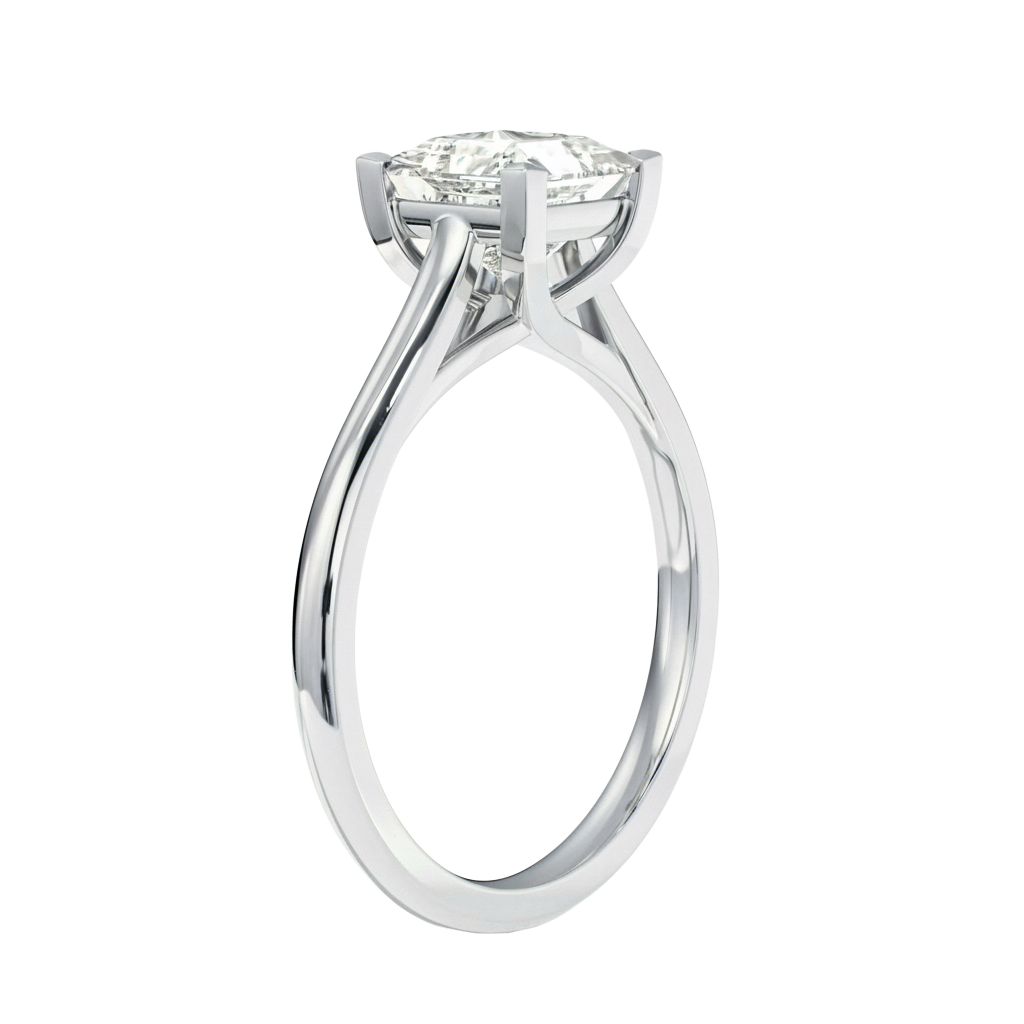 Basilica - Princess - White Gold - Plain