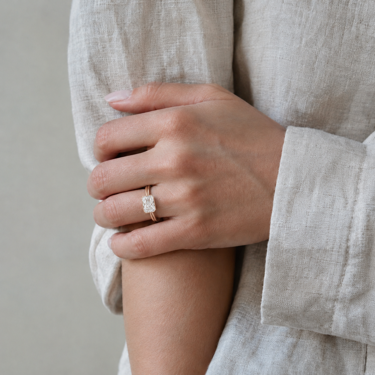 Solenne - Radiant - Rose Gold - Plain