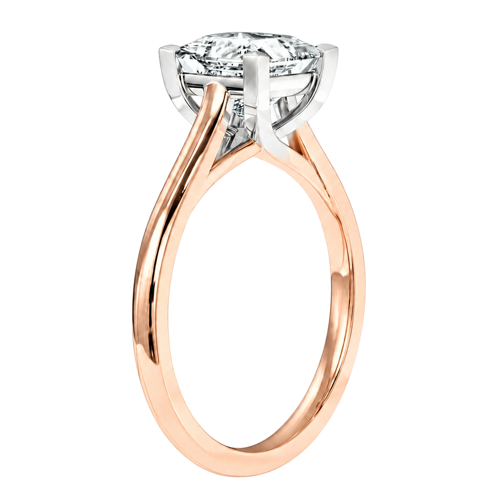 Basilica - Asscher - Rose/White Tone - Plain