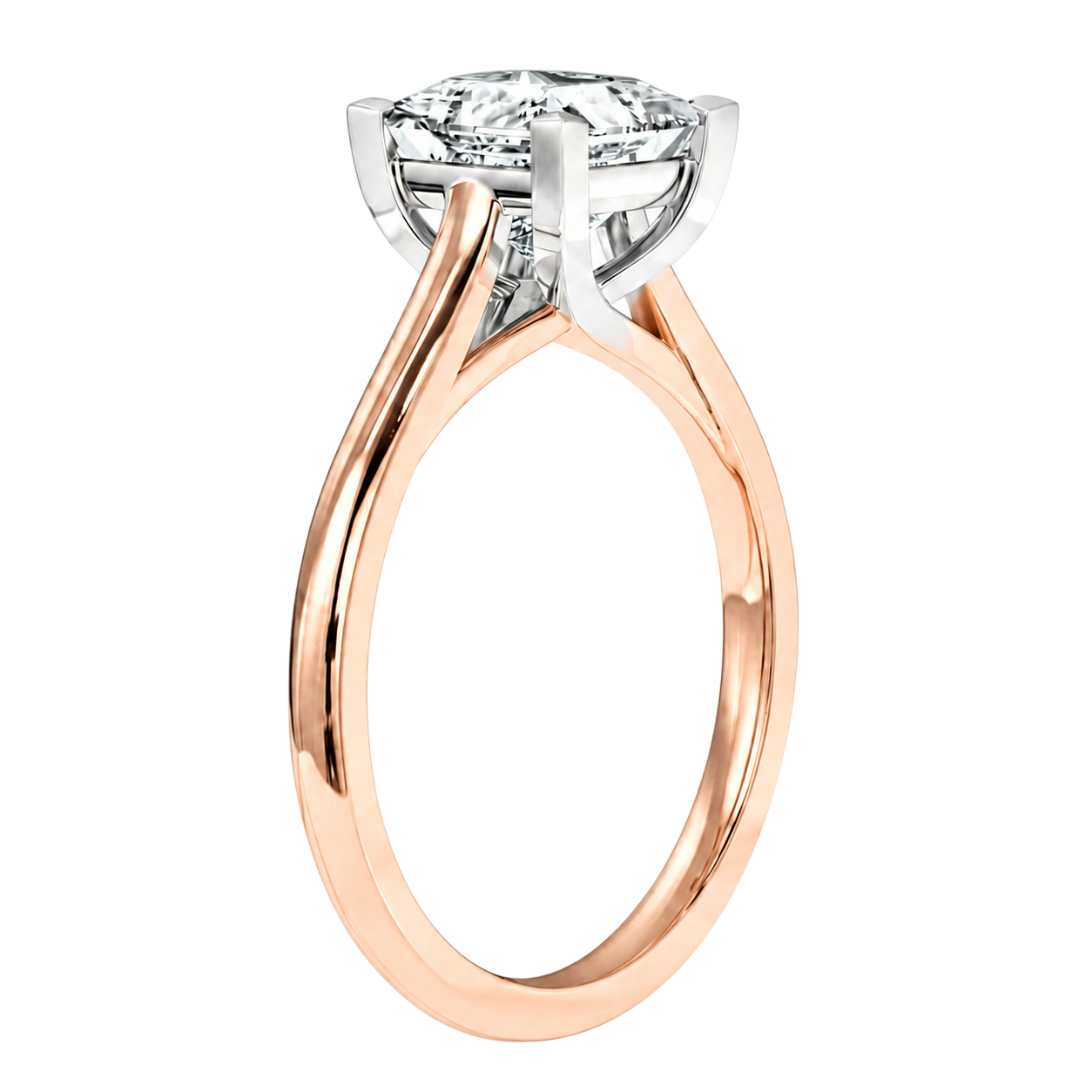 Basilica - Asscher - Rose/White Tone - Plain
