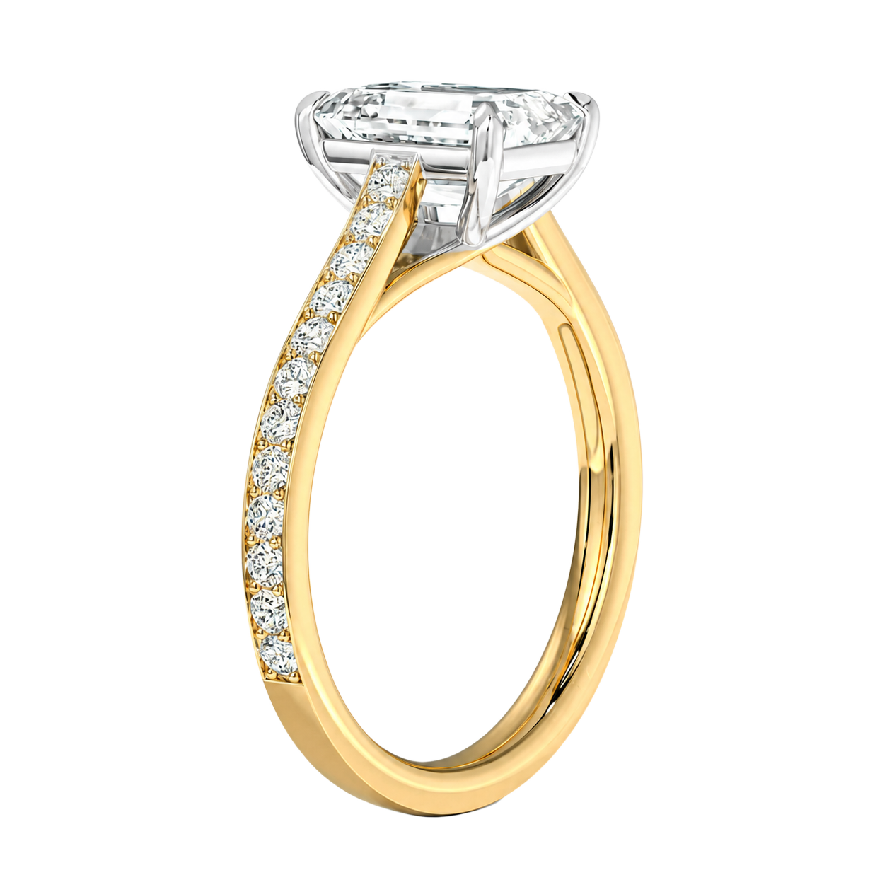 Basilica - Emerald - Yellow/White Tone - Pavé