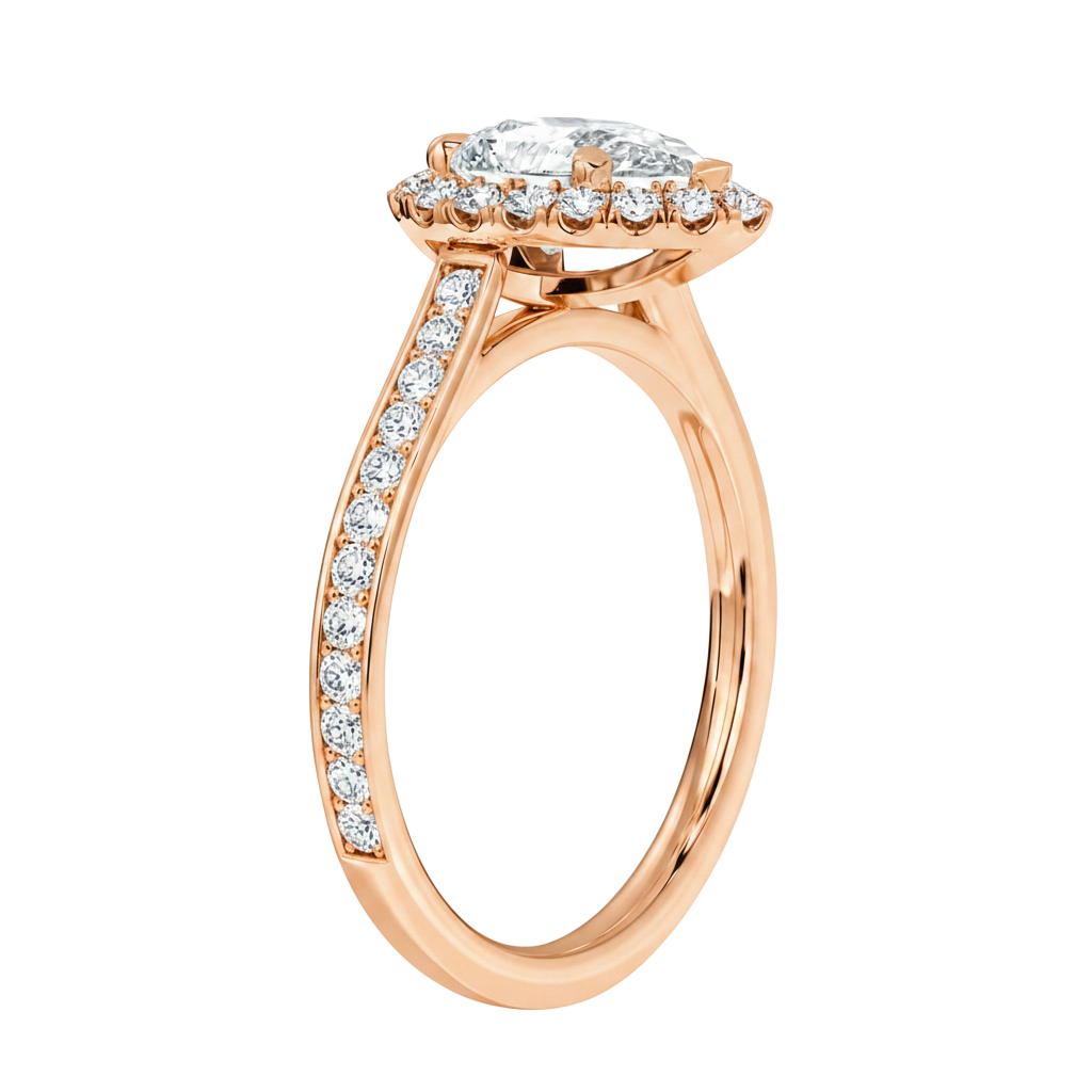 Cordelia - Pear - Rose Gold - Channel
