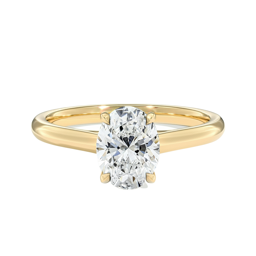 Basilica - Oval - Yellow Gold - Plain