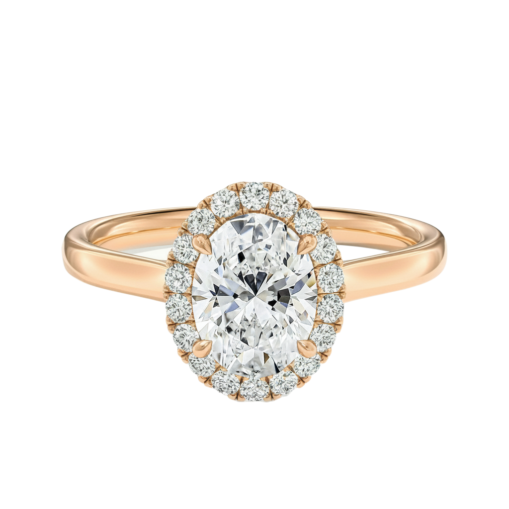 Cordelia - Oval - Rose Gold - Plain