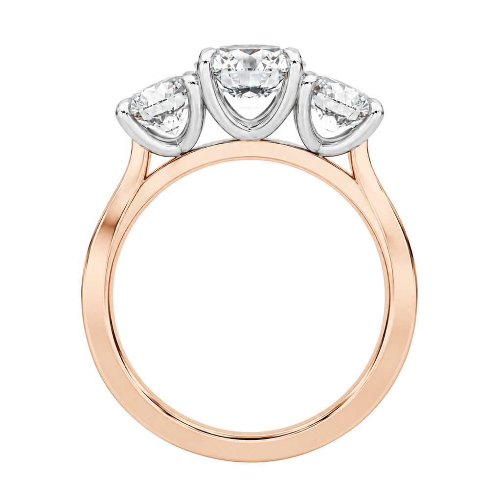Trinity - Round - Rose/White Tone - Channel