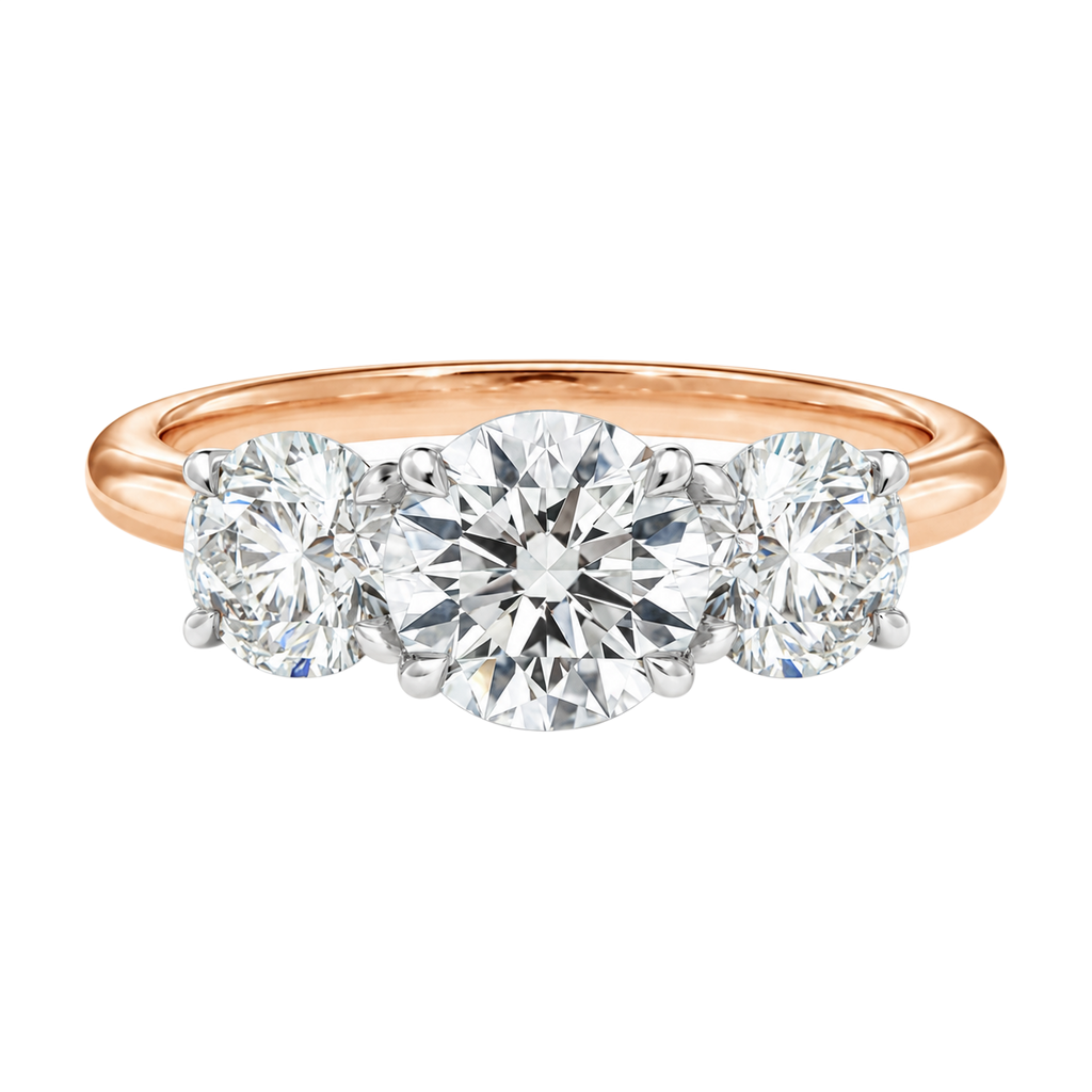 Trinity - Round - Rose/White Tone - Plain