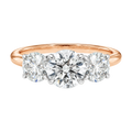 Trinity - Round - Rose/White Tone - Plain
