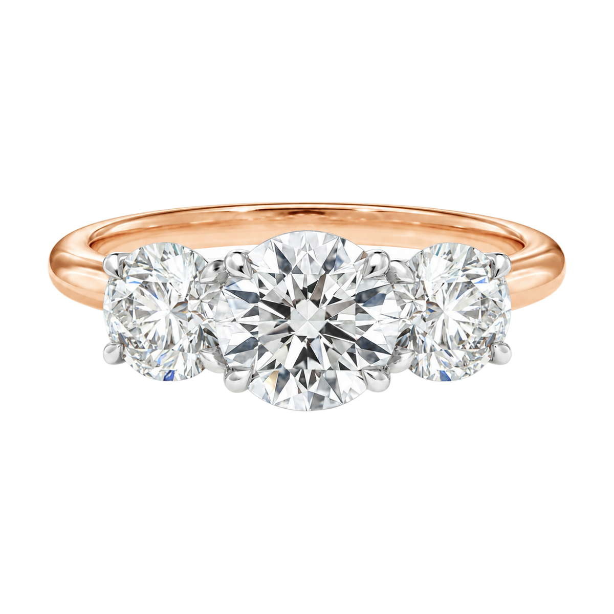 Trinity - Round - Rose/White Tone - Plain