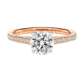 Basilica - Round - Rose/White Tone - Pavé
