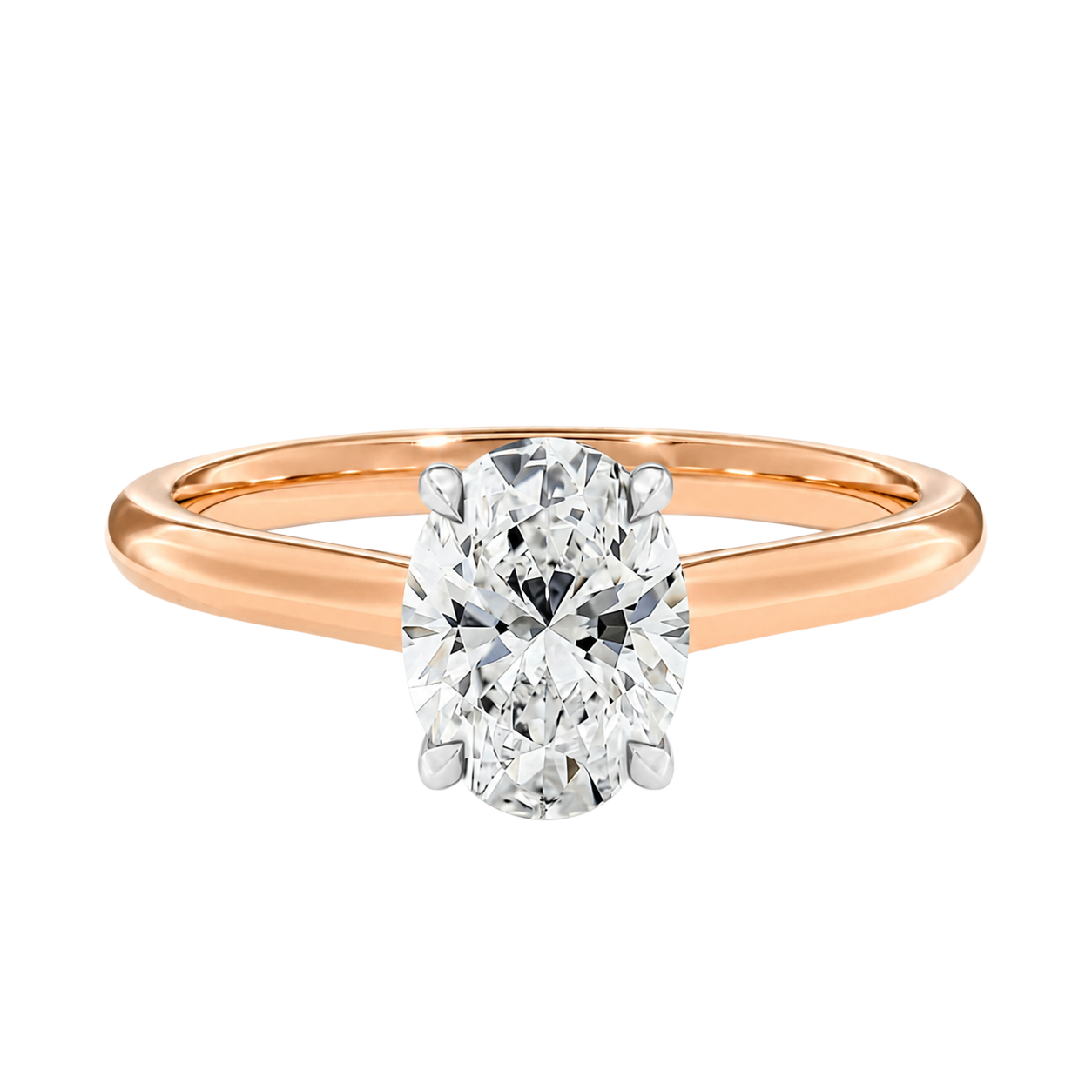 Basilica - Oval - Rose/White Tone - Plain