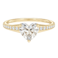 Lumiere - Heart - Yellow Gold - Channel