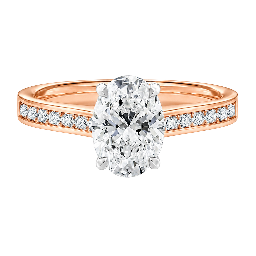 Basilica - Oval - Rose/White Tone - Channel