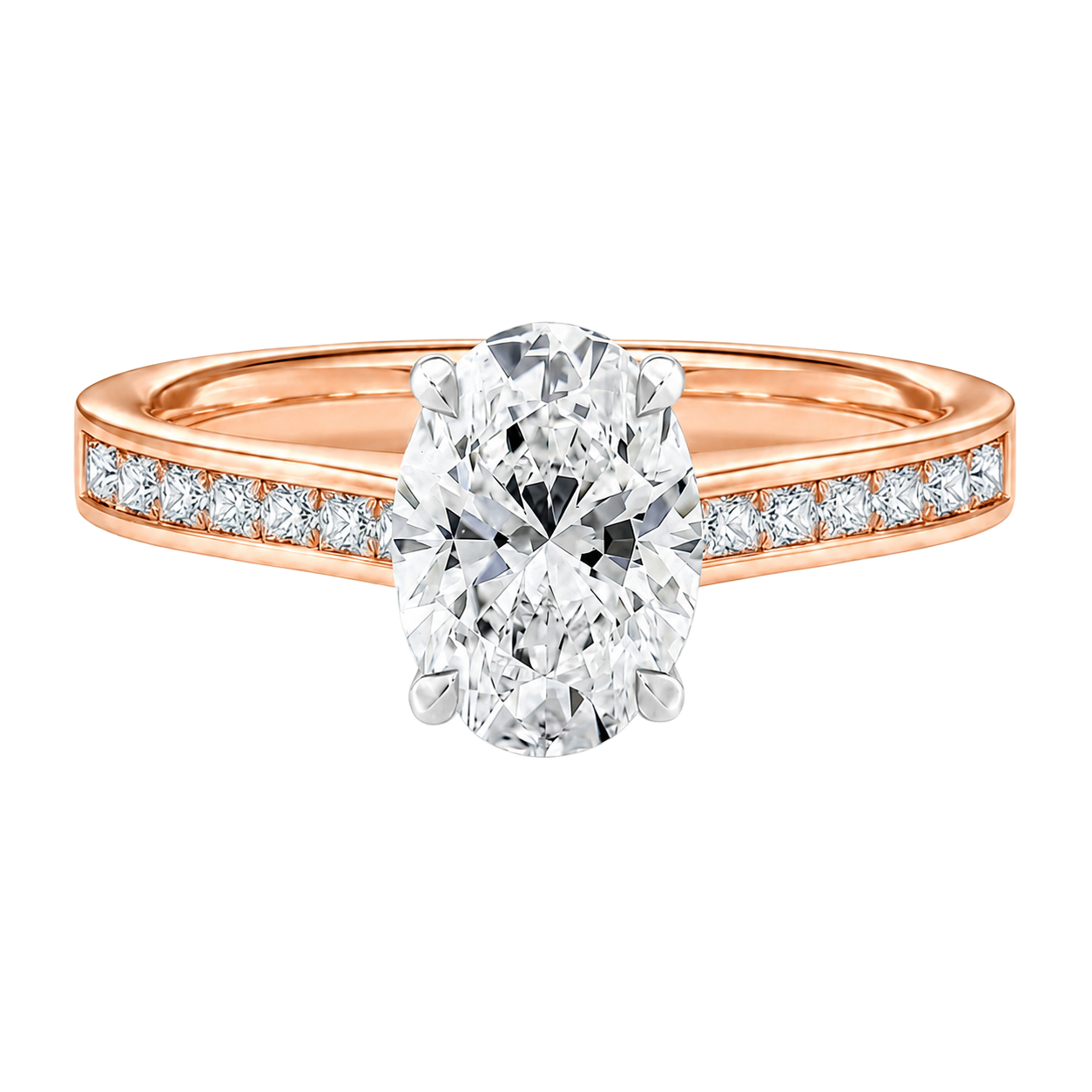 Basilica - Oval - Rose/White Tone - Channel