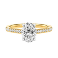 Basilica - Oval - Yellow/White Tone - Pavé