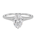 Lumiere - Oval - White Gold - Pavé